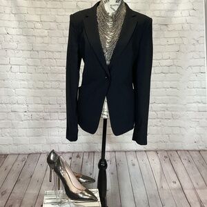 1301. BCBGMAXAZRIA Black Blazer NWOT Size Large